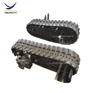 Cutom four-drive tifi tan-nar robot crawler undercarriage gomma track chassis mill-manifattur taċ-Ċina