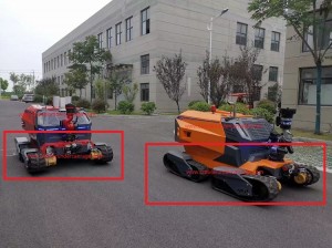 All-terrain four- drive firefighting robot အတွက် စိတ်ကြိုက် four-drive ရော်ဘာခြေရာခံ အောက်ခံကား