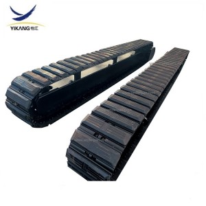 3-15 tons rubber pads steel track undercarriage for drilling rig mobile crusher machinery