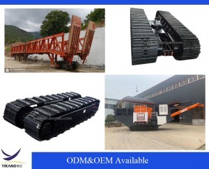 Podvozje od čelične šine za mašinu za tunelske stubove koju je prilagodila kineska kompanija Yijiang za inženjerske mašine