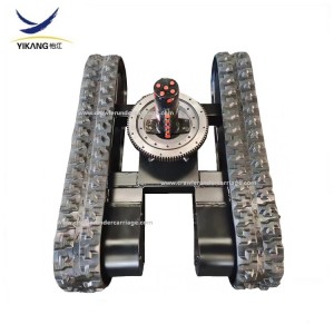 Factory custom slewing bearing system rubber tracked undercarriage for mini excavator digger crane robot