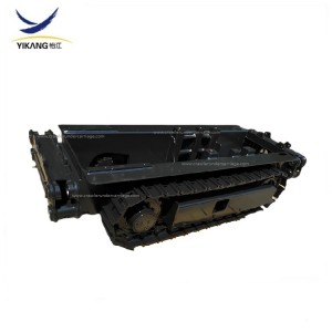 Customized steel track undercarriage with structure parts for multifunctional fire-fighting robot