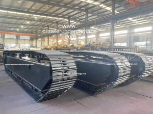 High Steel dilacak undercarriage Dirancang khusus kanggo kabel tracnsport bagean kendaraan ing terrain ara-ara samun