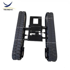 2T 5T telescopic frame rubber track undercarriage for spider lift crane parts