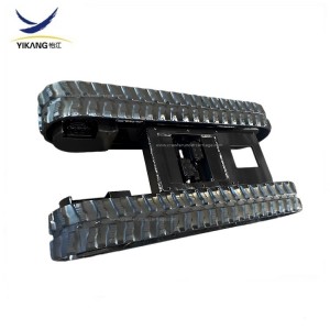 Spider crane exavator parts telescopic chassis rubber track undercarriage from China