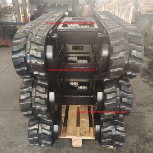 Châssis télescopique 300-400mm, train de roulement à chenilles en caoutchouc pour grue élévatrice araignée de chine Yijiang