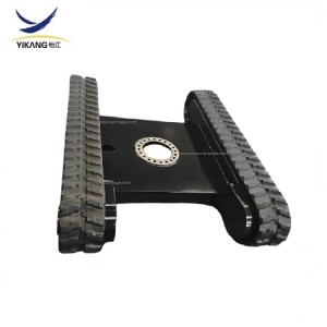 Plataforma de material rodante de esteira de borracha hidráulica personalizada para elevador de aranha de guindaste pequeno do fabricante chinês