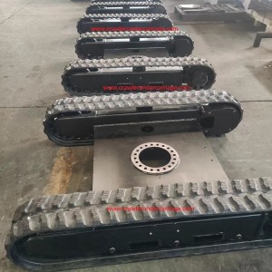Individualizuotos hidraulinės guminės vikšrinės važiuoklės platforma mažam krano keltuvui iš Kinijos gamintojo