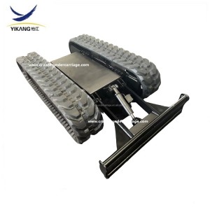 Plataforma de chassi personalizada com material rodante de borracha de lâmina estabilizadora para veículo de transporte