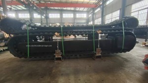 Rubber track undercarriage with extended rubber track for Drilling rig carrier crawler from Yijiang manufacturer