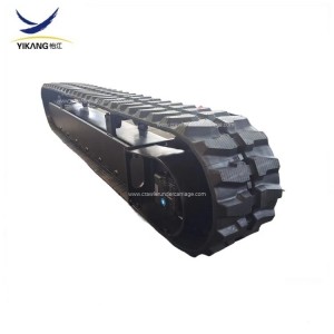 China manufacturer custom drilling rig crawler rubber tracked undercarriage na may extended rubber track para sa carrier