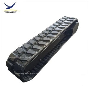 China custom excavator parts rubber undercarriage with high configuration for digger crane drilling rig