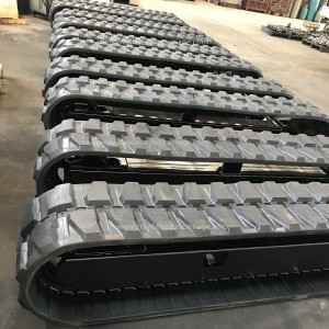 Chine Fabricant Mini-pelle camion plate-forme châssis sur chenilles train de roulement à chenilles en caoutchouc