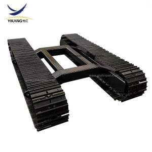 1-15 tons custom telescopic structure steel track undercarriage for crawler drilling rig chassis