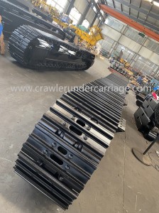 중국 제조업체의 이동식 분쇄기/드릴링 장비용 10-20톤 강철 트랙 하부 구조