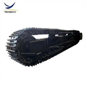 80 tons steel track undercarriage for heavy machinery excavator drilling rig crawler chassis