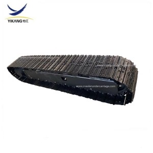 Almohadillas de goma tren de aterrizaje de pista de aceiro para plataforma de perforación sobre orugas pequena de 8 toneladas personalizada pola empresa China Yijiang