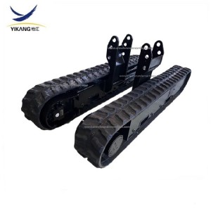 2 tons spider lift unilateral undercarriage with rubber track for functional aerial crane