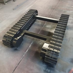 Mini borerigg belte understell i stål med tverrbjelke og hydraulikkmotor fra Kina fabrikk