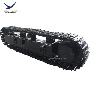 steel track undercarriage without crossbeam for crawler drilling rig machinery