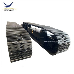 High quality Steel track undercarriage with hydraulic motor for drilling rig mobile crusher China manufacturer