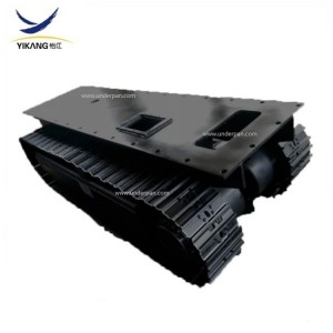 Aangepaste rubberen of stalen spooronderwagenchassis Platform voor robot van 0,5-15 ton rupsmachines