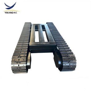 Tren de rodaje de orugas de acero personalizado con piezas estructurales especiales diseñadas para vehículos de transporte de plataformas de perforación