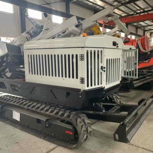 Custom rubber track undercarriage for carrying 1-15 ton crawler excavator drilling rig