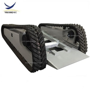 factory price triangle rubber track undercarriage for skid steer loader robot