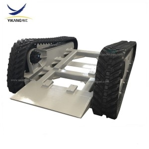 Tren de rodaje con orugas de goma personalizado de fábrica para robot excavadora excavadora