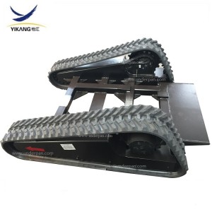 Plataforma de tren de rodaxe de caucho especialmente personalizada para maquinaria de orugas de 0,5 a 10 toneladas