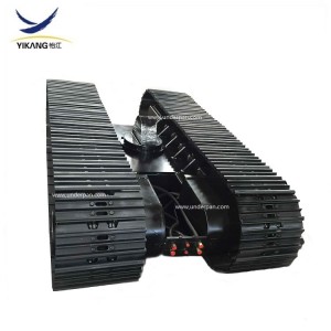20-75 tons drilling rig chassis crawler rubber track for heavy machinery excavator crusher