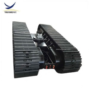 Factory excavator crawler chassis tracked undercarriage with rotary support for bulldozer drilling rig