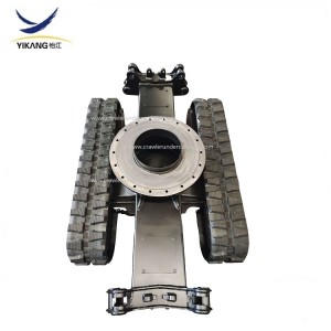 Factory rubber or steel track undercarriage customized structural parts fit for fire-fighting robot crane lift