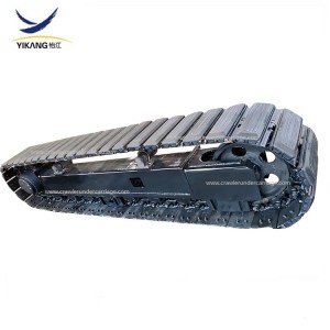 Factory drilling rig multifunctional rubber pads steel track undercarriage for mobile crusher from China Yijiang