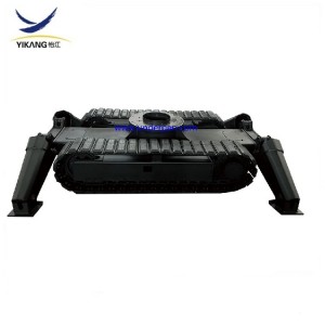 Custom rubber pads steel track undercarriage for mini crusher and demolition robot