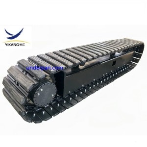 Steel Track Undercarriage with rubber pads for Crawler System Excavator Drilling Rig Crusher Machinery Parts