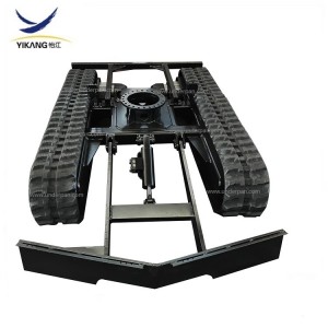 Oanpaste rubberen spoar ûnderstel mei struktureel frame platfoarm foar fjoer-fighting robot bulldozer ferfier auto