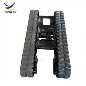 Spider crane exavator parts telescopic chassis rubber track undercarriage from China