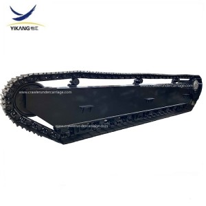 20T factory custom steel track undercarriage for cable transport vehicle in desert terrain