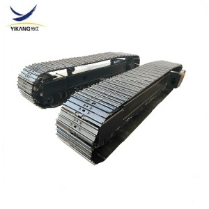 rubber steel tracked undercarriage system manufacturers for drilling rig mobile crusher