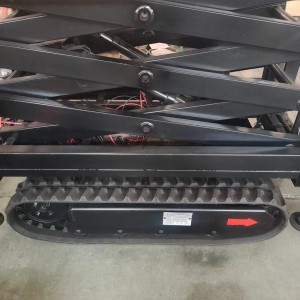 custom na mini crane robot parts rubber crawler undercarriage platform na may hydraulic o electric driver system