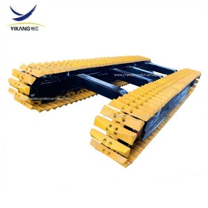 drillig rig parts custom tracked undercarriage with middle crossbeam for transport vehicle mobile crusher