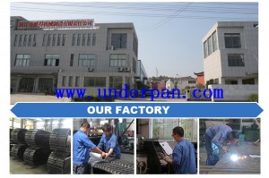 3-15 tons roj hmab pads steel khiav undercarriage rau drilling rig mobile crusher machinery