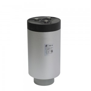 Dry type metalized film AC capacitor with cylinderical structure