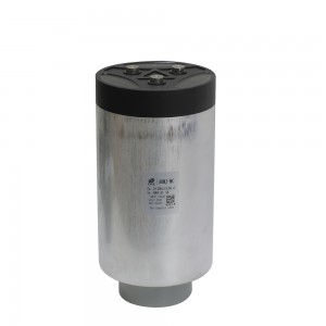 Dry type metalized film AC capacitor with cylinderical structure