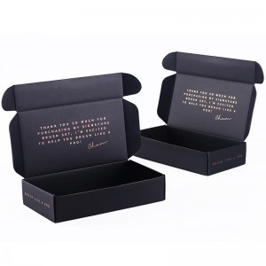 Discount Price Eco Friendly Custom Black Kraft Card Gift Packaging Paper Boxes