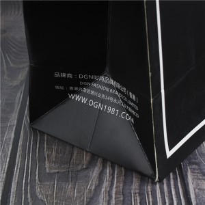 OEM Supply China Manufacturer Eco-Friendly Gold Silver Logo Gift Paper Bag with Ribbon