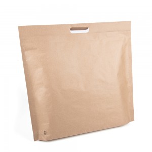 Discountable price 100% Biodegradable Recyclable Honeycomb Brown Kraft Paper Padded Envelope Shockproof Wth Adhesive Sticker Mailer