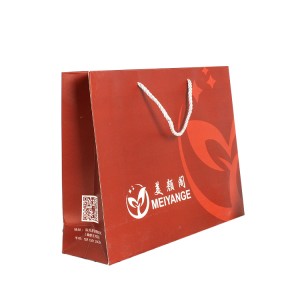 2019 wholesale price Wholesales Advertise Black Printed Custom Kraft Shopping Gift Paper Bag